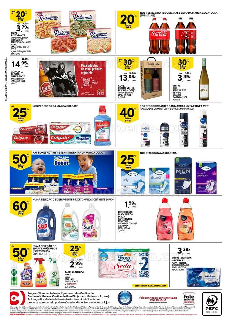 Antevisão Folheto CONTINENTE Promoções Fim de Semana - 19 a 22 junho - Edição Digital