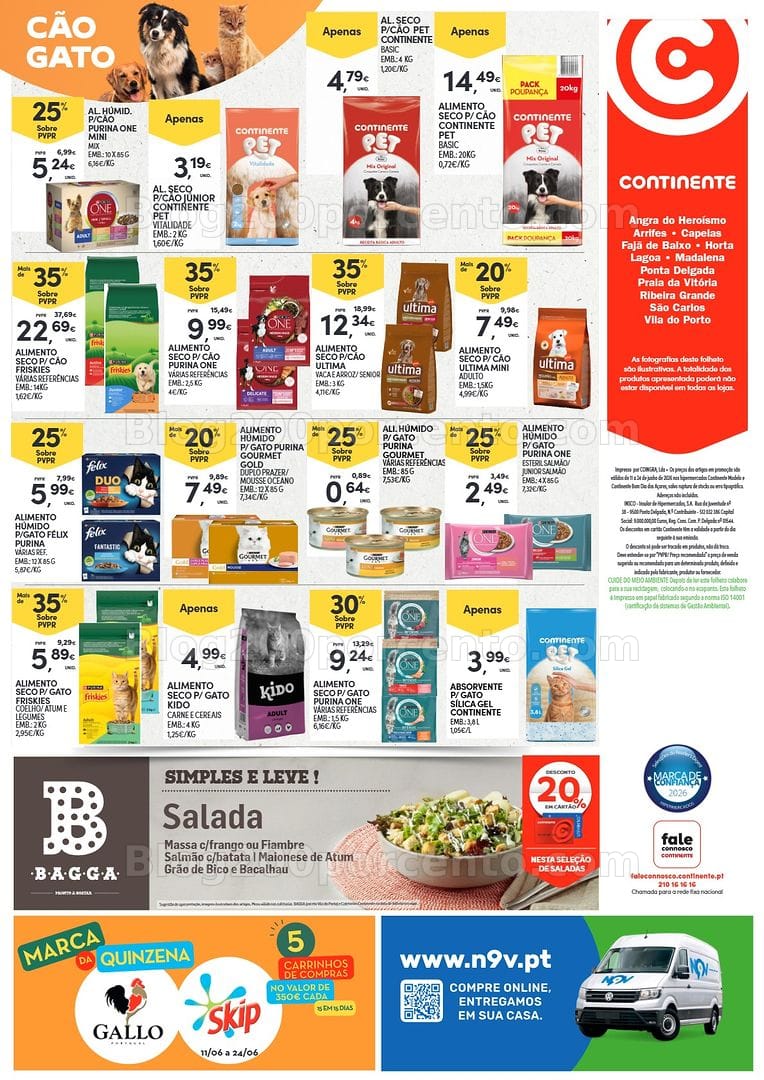Antevisão Folheto CONTINENTE Açores Promoções de 11 a 24 junho