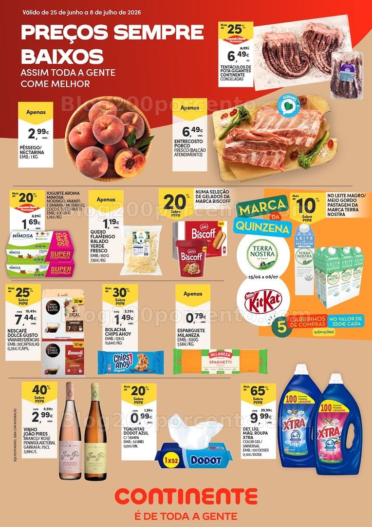 Antevisão Folheto CONTINENTE Açores Promoções de 25 junho a 8 julho