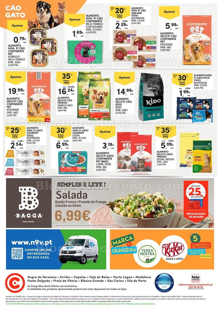 Antevisão Folheto CONTINENTE Açores Promoções de 25 junho a 8 julho