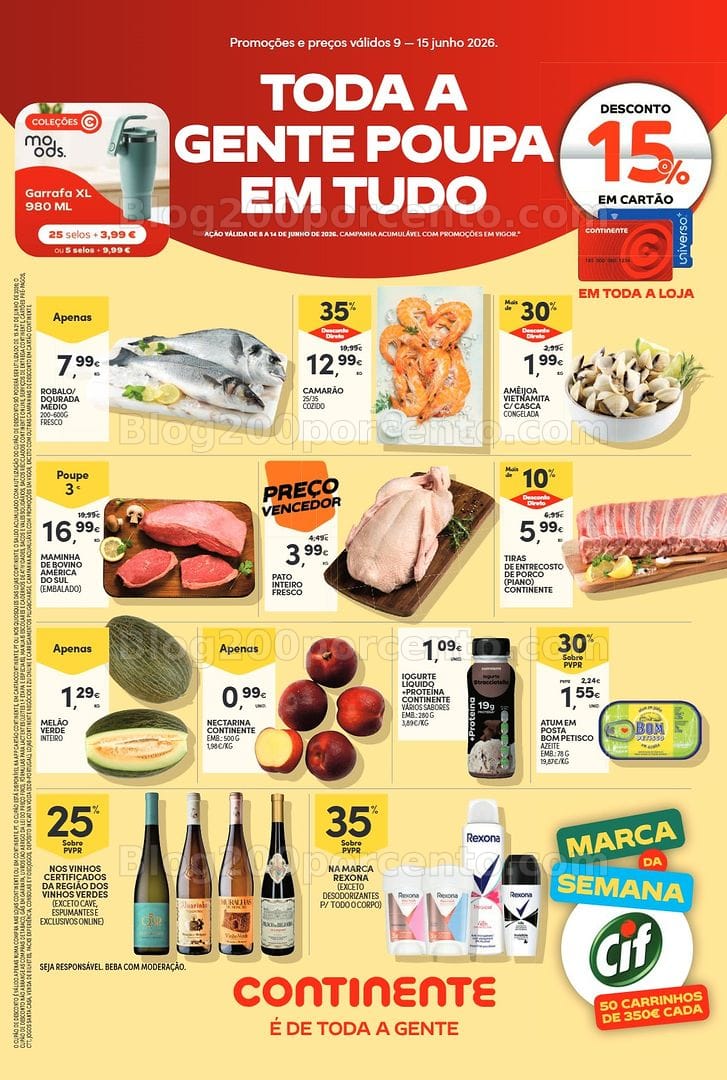 Antevisão Folheto CONTINENTE Bom Dia Promoções de 9 a 15 junho