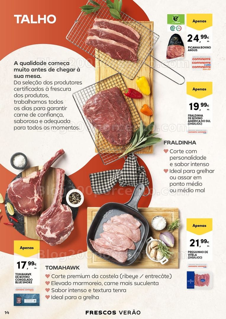 Antevisão Folheto CONTINENTE Frescos de Verão Promoções de 16 a 28 junho