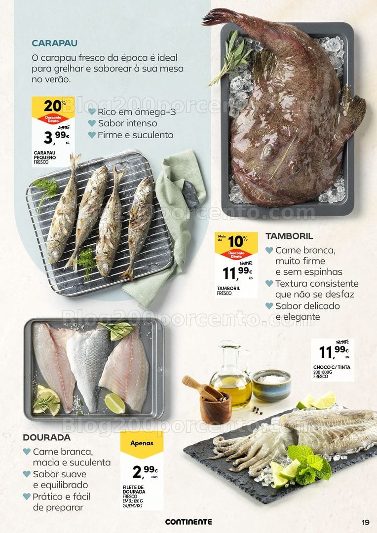 Antevisão Folheto CONTINENTE Frescos de Verão Promoções de 16 a 28 junho