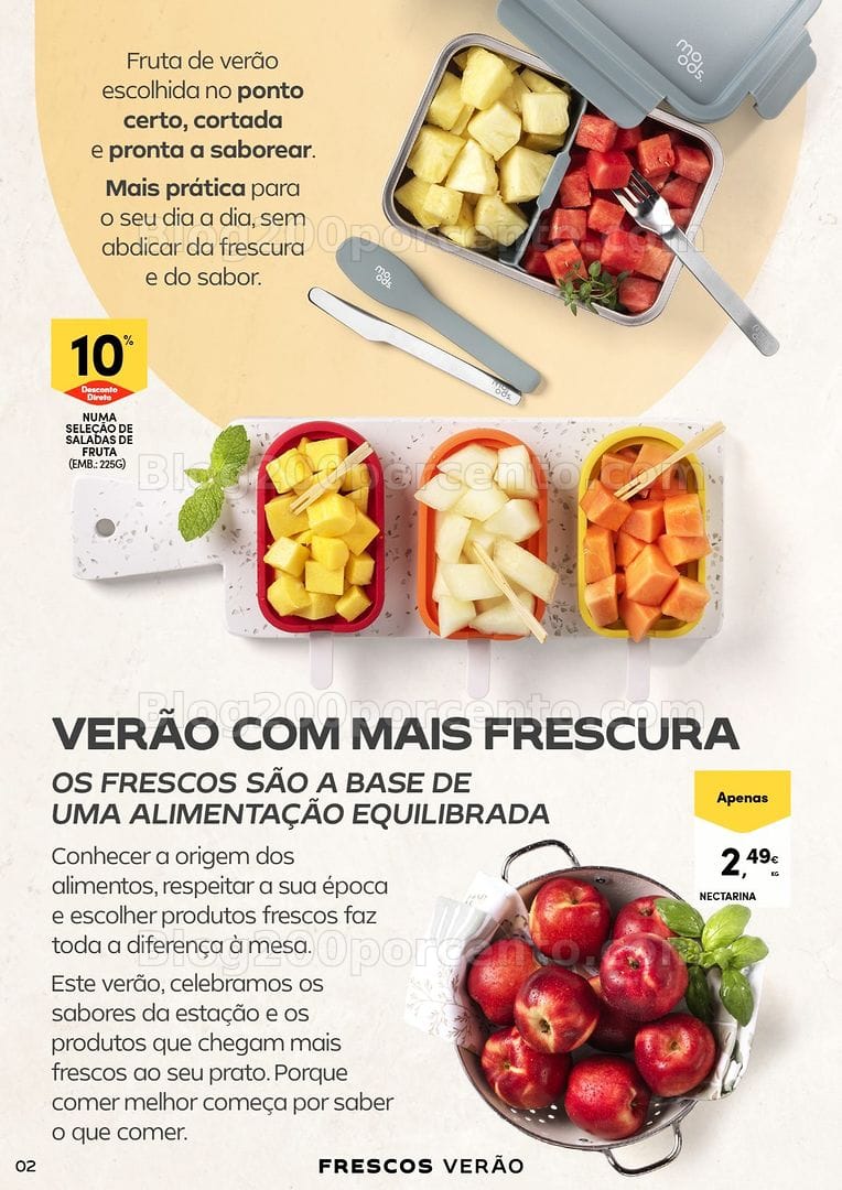 Antevisão Folheto CONTINENTE Frescos de Verão Promoções de 16 a 28 junho