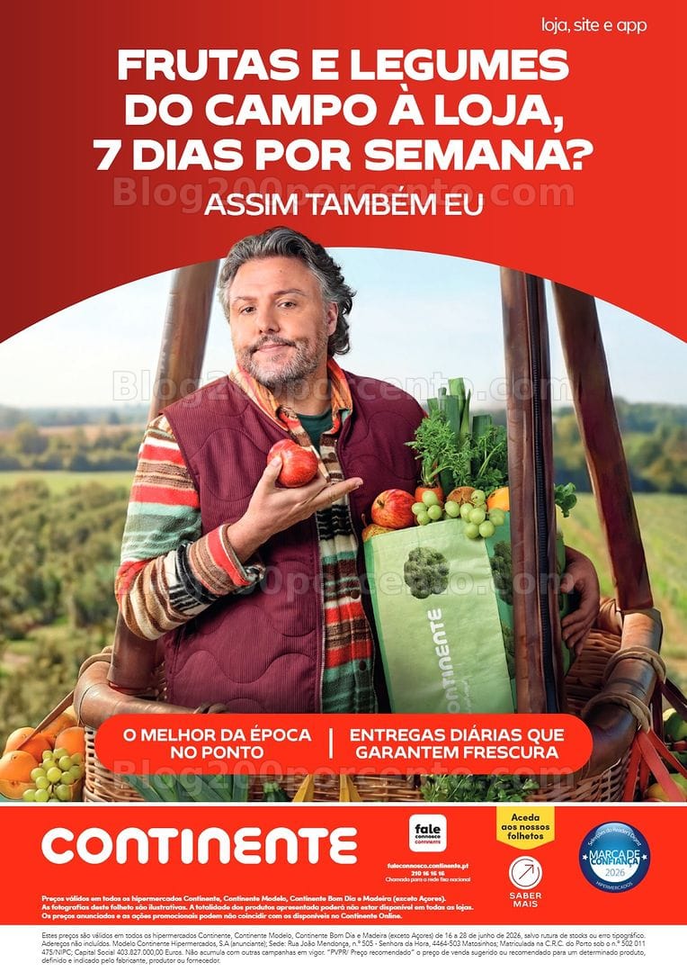 Antevisão Folheto CONTINENTE Frescos de Verão Promoções de 16 a 28 junho