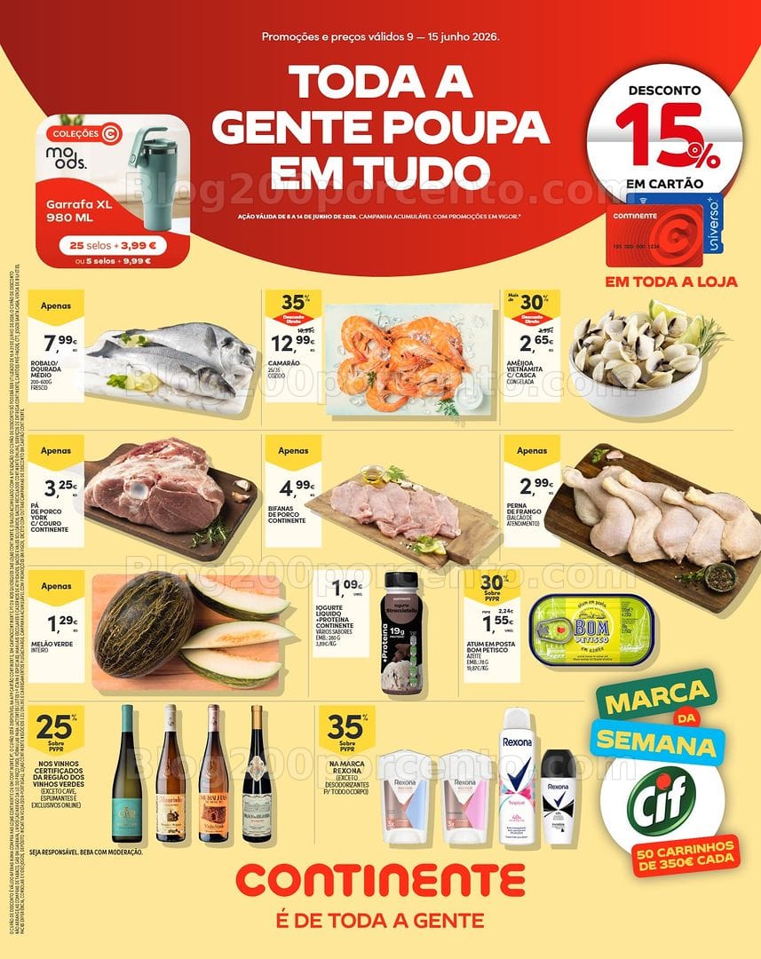 Antevisão Folheto CONTINENTE Madeira Promoções de 9 a 15 junho