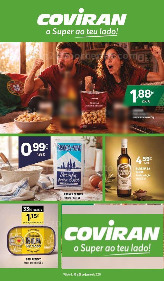 Antevisão Folheto COVIRAN Promoções de 16 a 28 junho