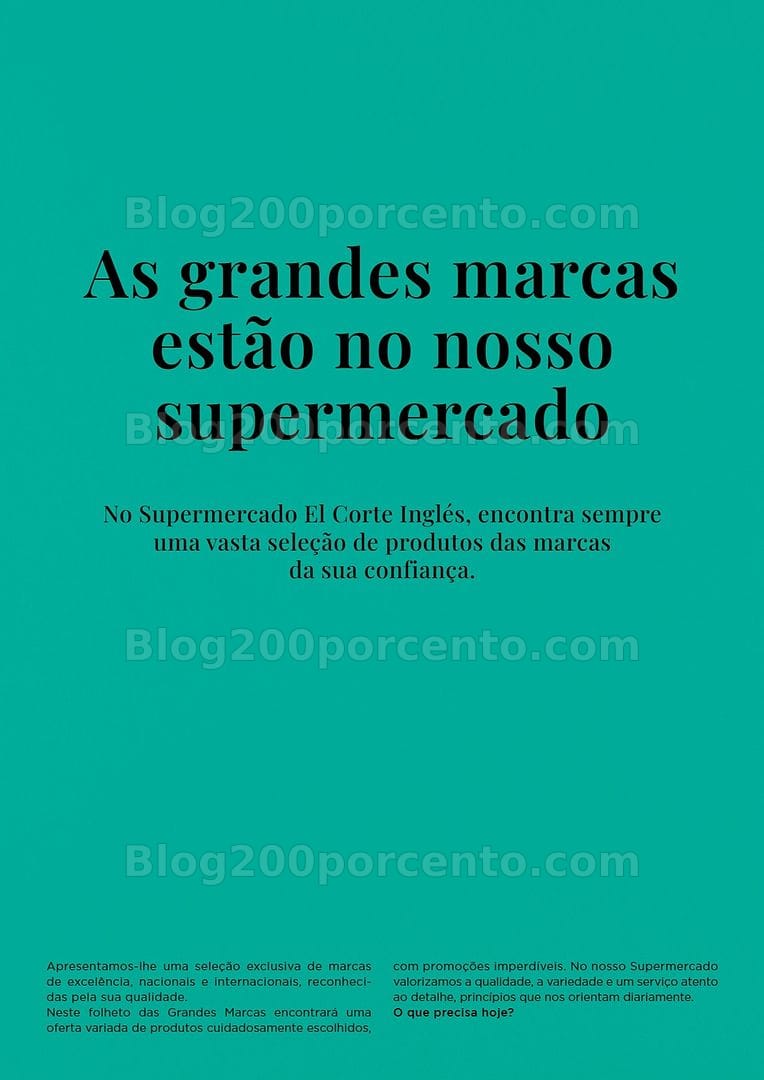 Antevisão Folheto EL CORTE INGLÉS Especial Grandes Marcas Promoções até 9 julho