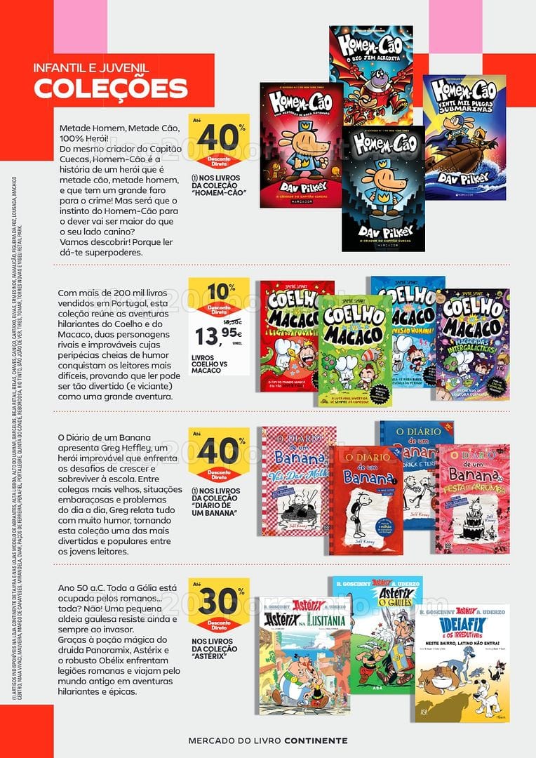 Antevisão Folheto CONTINENTE Feira do Livro Promoções de 23 junho a 5 julho