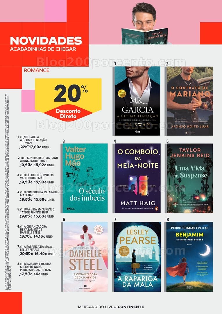 Antevisão Folheto CONTINENTE Feira do Livro Promoções de 23 junho a 5 julho