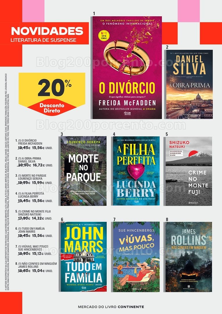 Antevisão Folheto CONTINENTE Feira do Livro Promoções de 23 junho a 5 julho