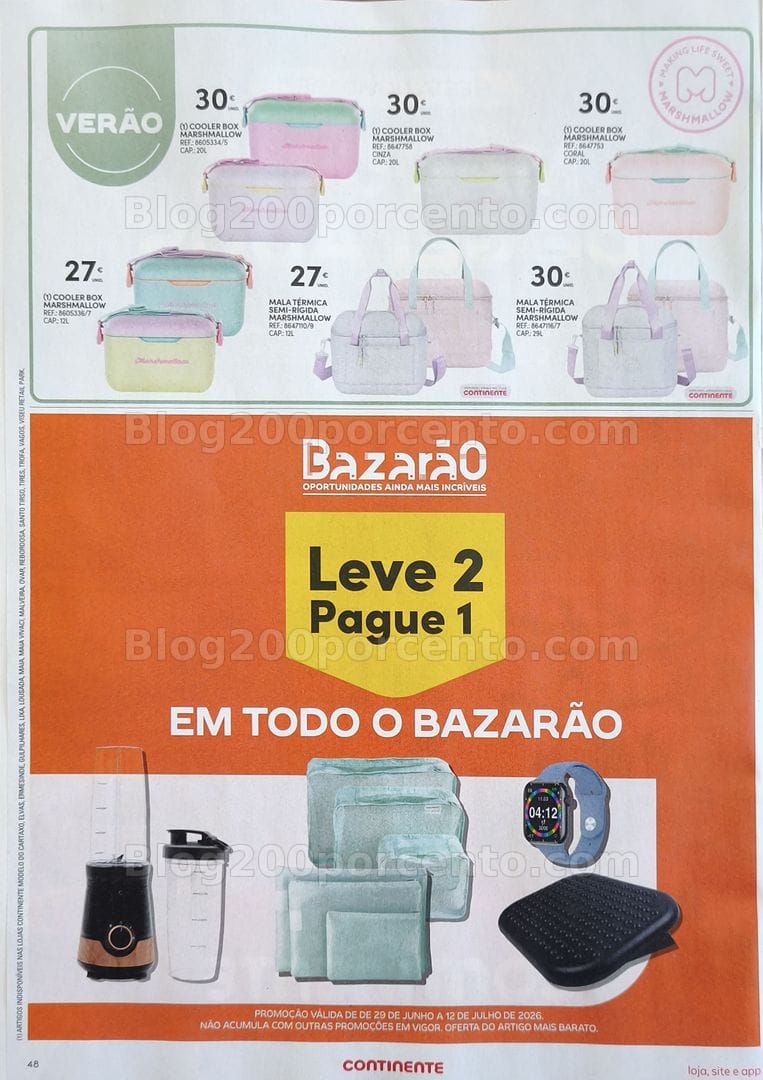 Antevisão Folheto CONTINENTE Bazar Promoções de 30 junho a 6 julho