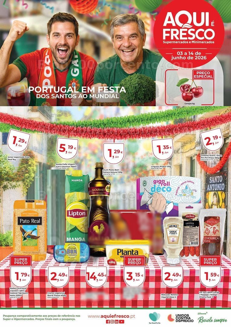 Antevisão Folheto AQUI É FRESCO Promoções de 3 a 14 junho