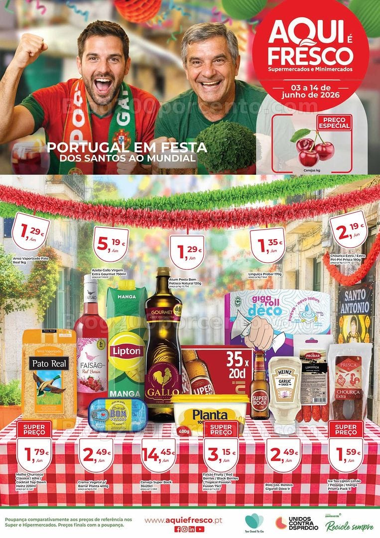 Antevisão Folheto AQUI É FRESCO Promoções de 3 a 14 junho