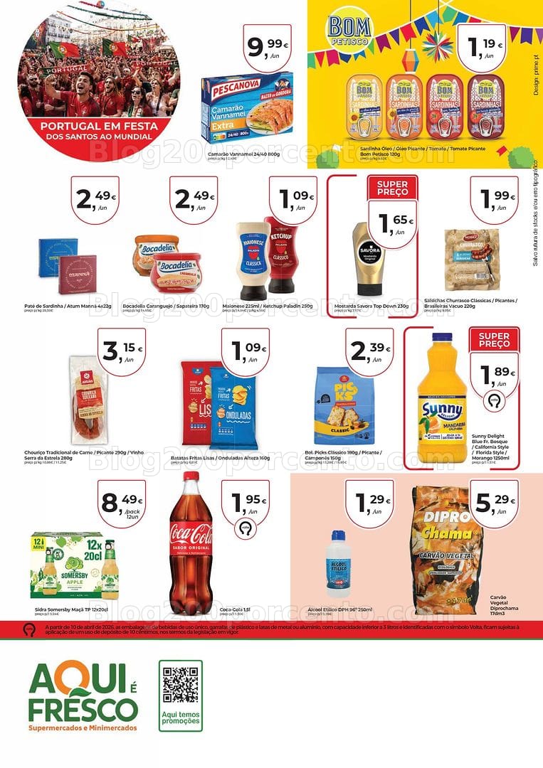 Antevisão Folheto AQUI É FRESCO Promoções de 3 a 14 junho