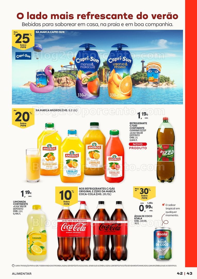 Antevisão Folheto CONTINENTE Especial Férias de Verão Promoções de 23 junho a 9 agosto