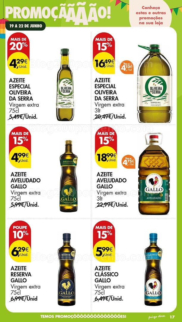 Antevisão Folheto PINGO DOCE Promoções Fim de Semana - 19 a 21 junho