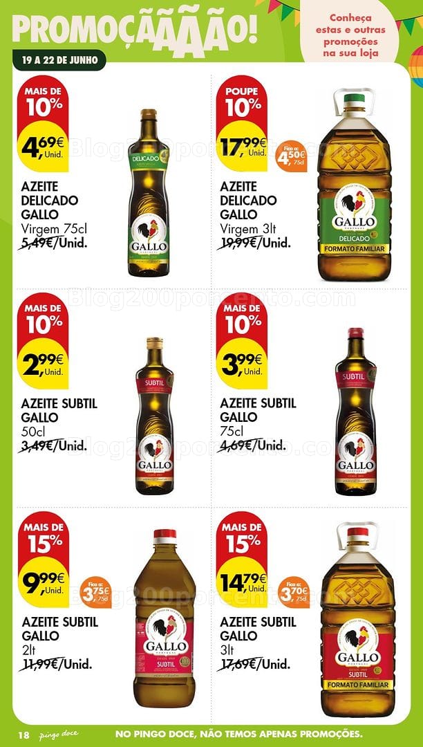Antevisão Folheto PINGO DOCE Promoções Fim de Semana - 19 a 21 junho