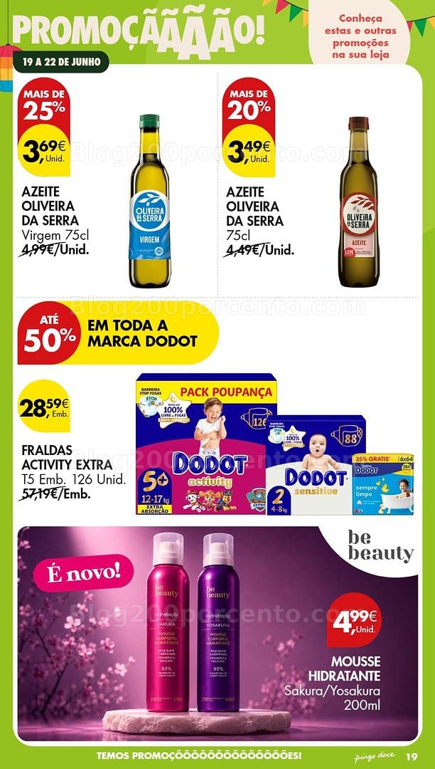 Antevisão Folheto PINGO DOCE Promoções Fim de Semana - 19 a 21 junho