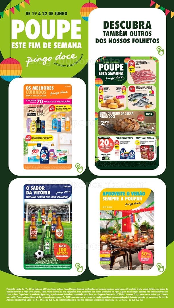 Antevisão Folheto PINGO DOCE Promoções Fim de Semana - 19 a 21 junho