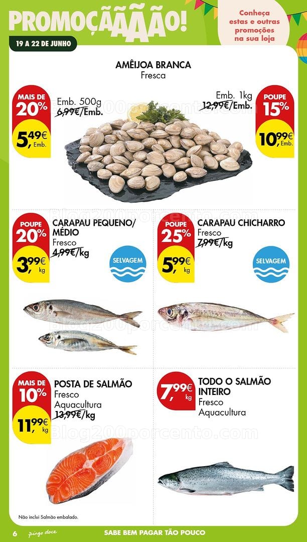 Antevisão Folheto PINGO DOCE Promoções Fim de Semana - 19 a 21 junho