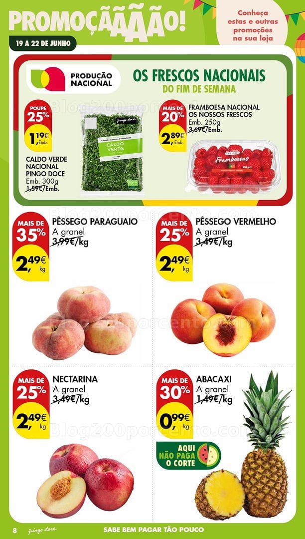 Antevisão Folheto PINGO DOCE Promoções Fim de Semana - 19 a 21 junho