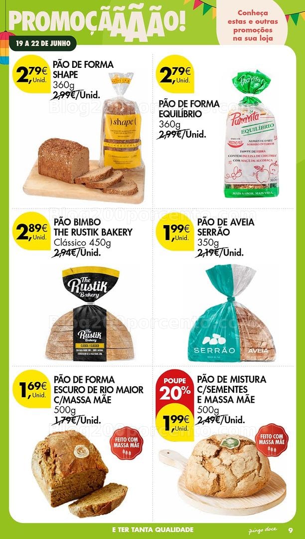 Antevisão Folheto PINGO DOCE Promoções Fim de Semana - 19 a 21 junho