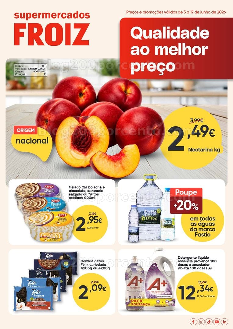 Antevisão Folheto FROIZ Promoções de 3 a 17 junho