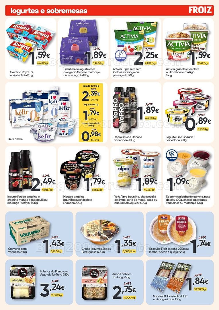 Antevisão Folheto FROIZ Promoções de 3 a 17 junho