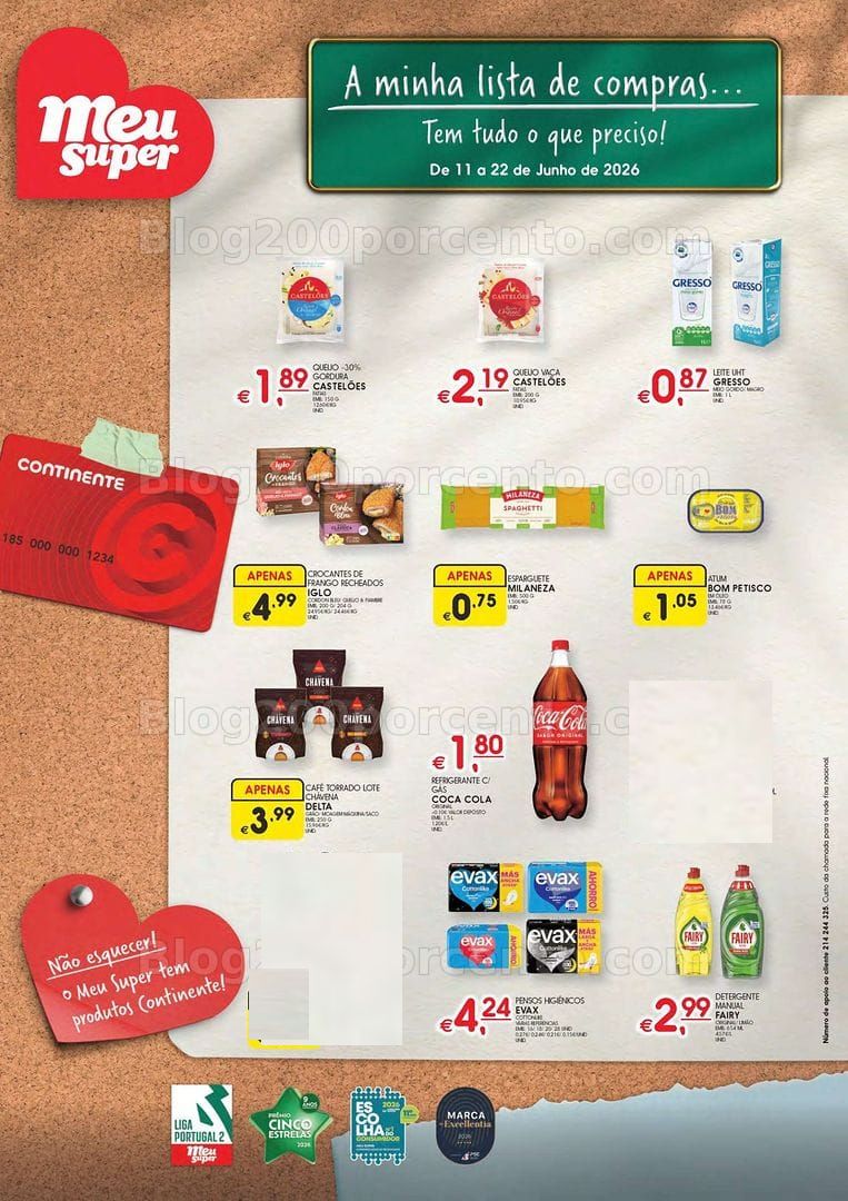 Antevisão Folheto MEU SUPER Promoções até 22 junho