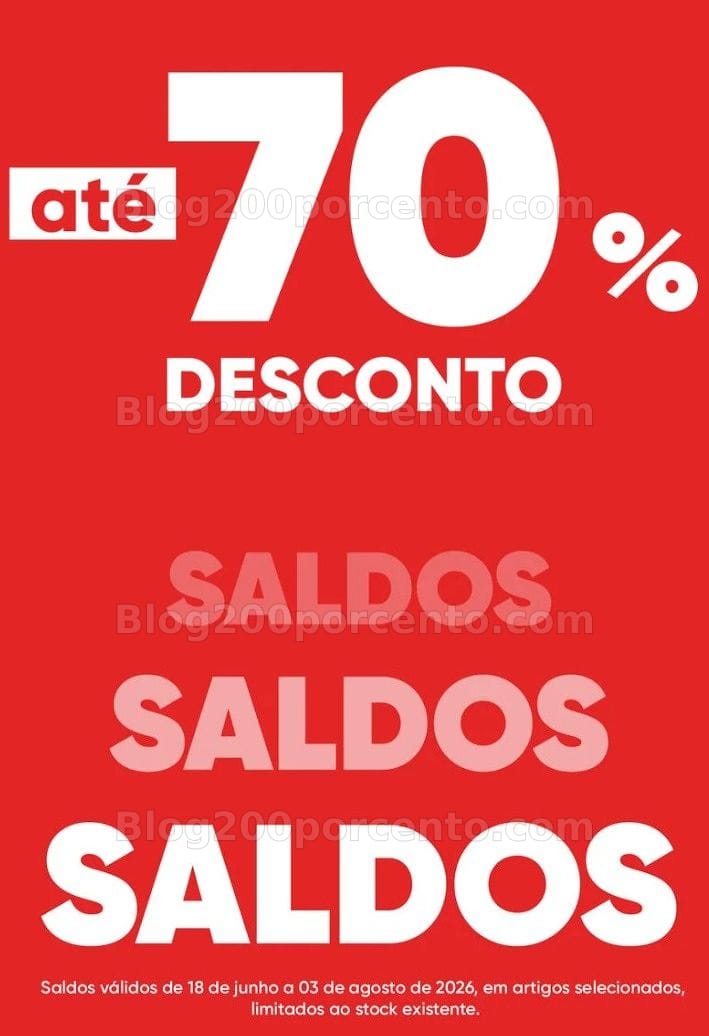 ALERTA - Saldos de Verão HÔMA Promoções até 70% desconto - 20 junho a 3 agosto