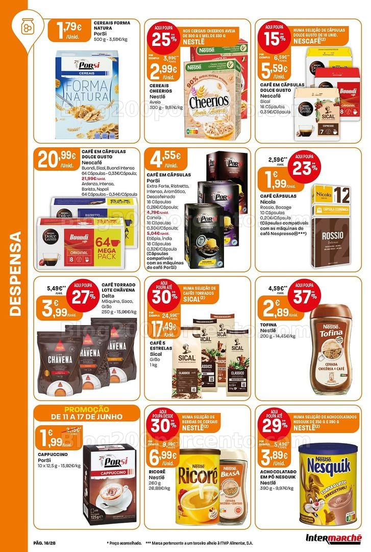 Antevisão Folheto INTERMARCHÉ Contact Promoções de 11 a 17 junho