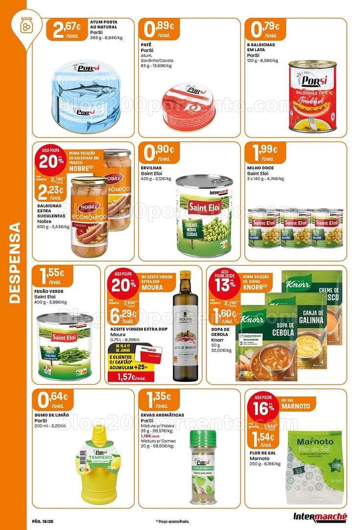 Antevisão Folheto INTERMARCHÉ Contact Promoções de 11 a 17 junho