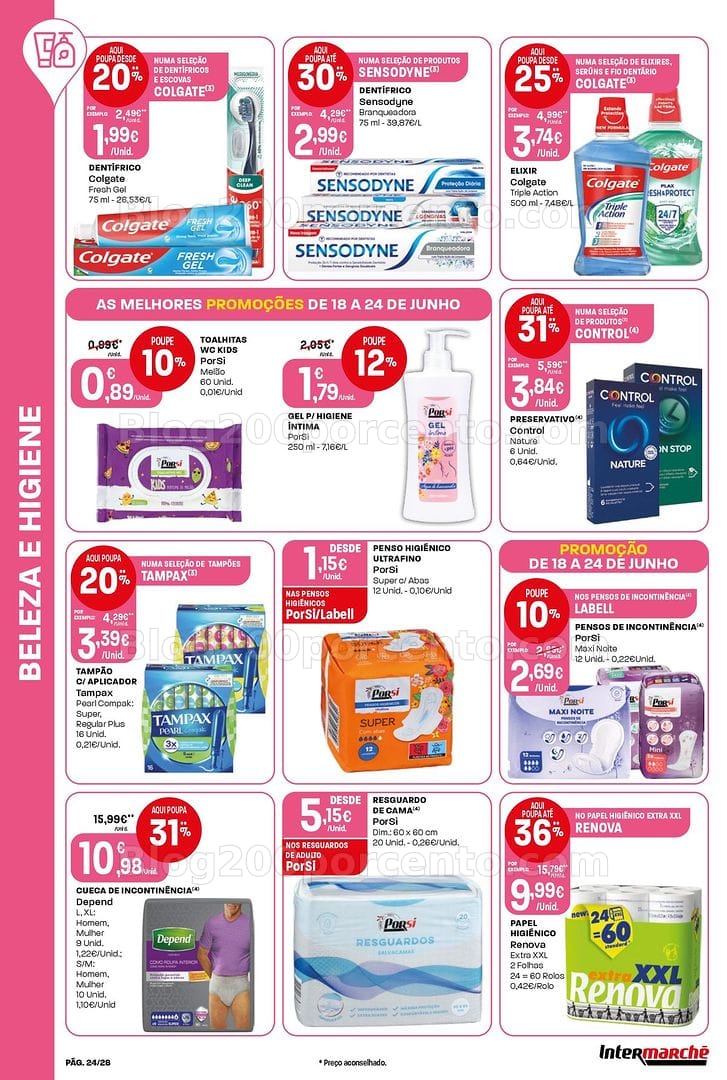 Antevisão Folheto INTERMARCHÉ Contact Promoções de 18 a 24 junho