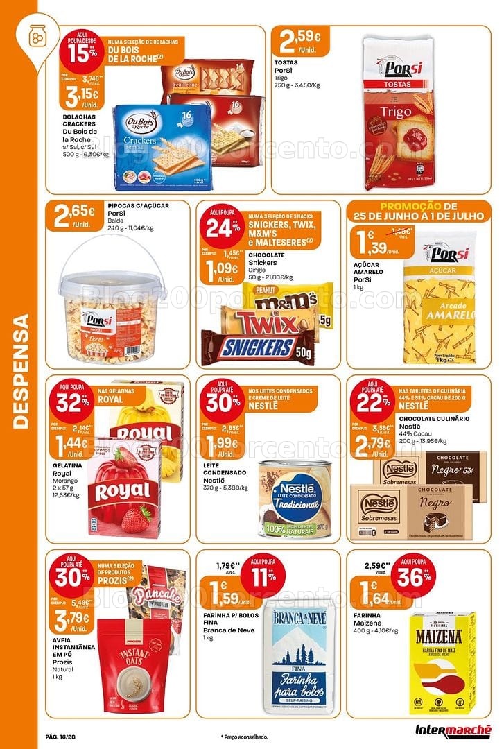 Antevisão Folheto INTERMARCHÉ Contact Promoções de 25 junho a 1 julho