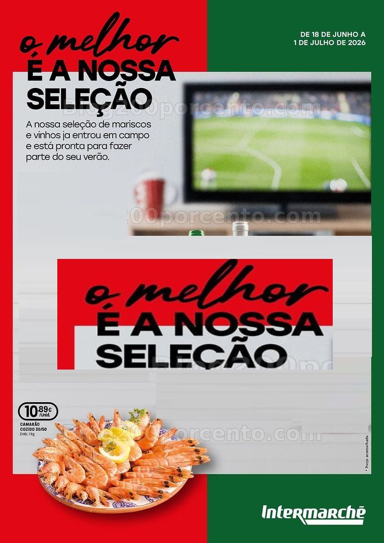 Antevisão Folheto INTERMARCHÉ Especial Mariscos Promoções de 18 junho a 1 julho