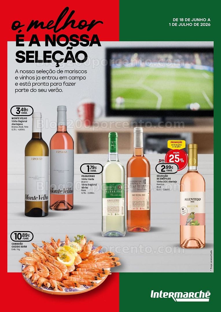 Antevisão Folheto INTERMARCHÉ Especial Mariscos Promoções de 18 junho a 1 julho