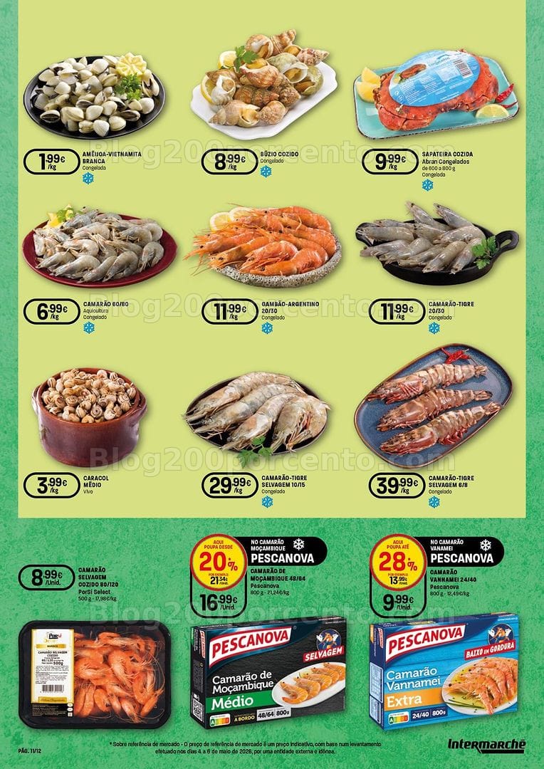 Antevisão Folheto INTERMARCHÉ Especial Mariscos Promoções de 18 junho a 1 julho