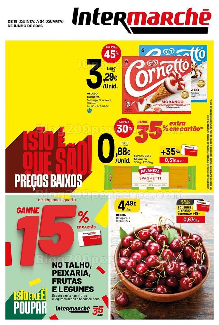 Antevisão Folheto INTERMARCHÉ Mini Promoções de 18 a 24 junho
