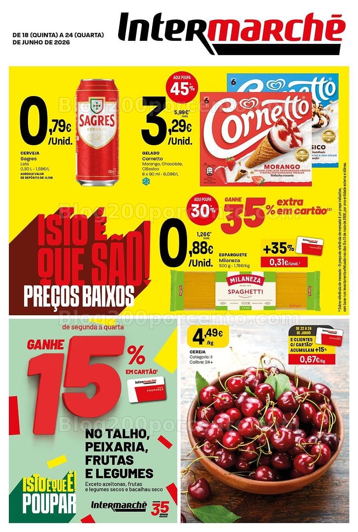 Antevisão Folheto INTERMARCHÉ Mini Promoções de 18 a 24 junho
