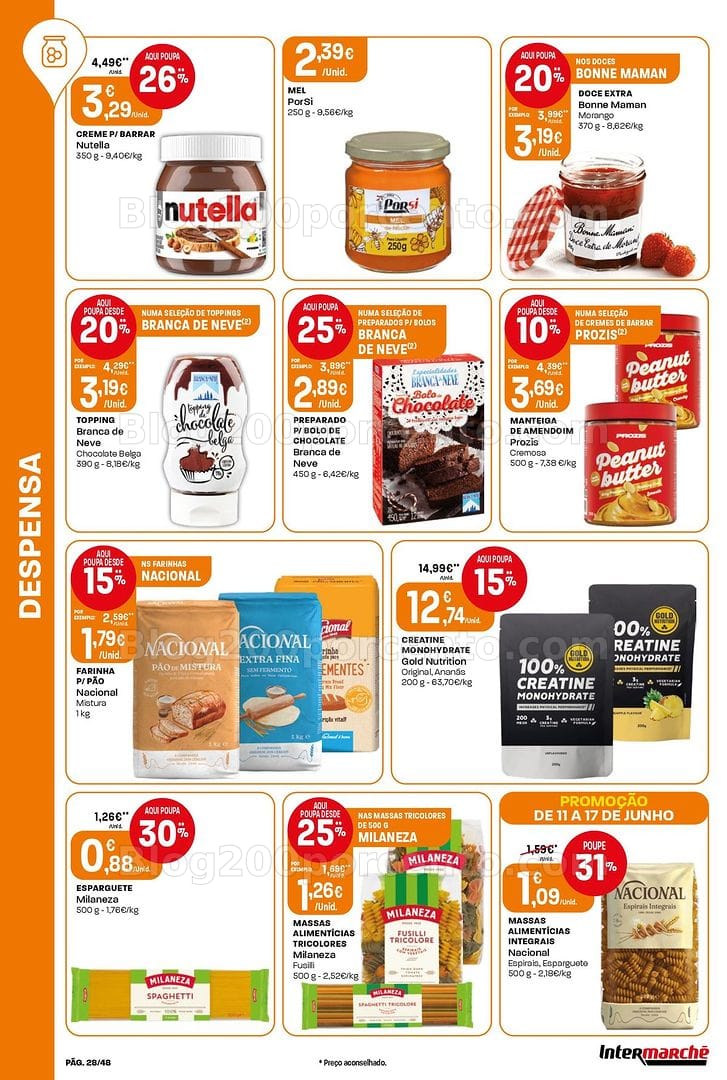 Antevisão Folheto INTERMARCHÉ Super Promoções de 11 a 17 junho
