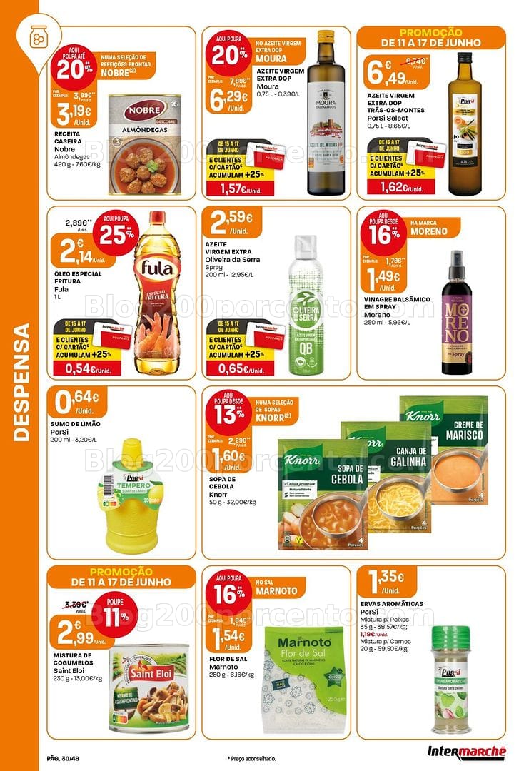Antevisão Folheto INTERMARCHÉ Super Promoções de 11 a 17 junho