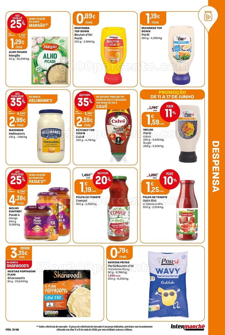 Antevisão Folheto INTERMARCHÉ Super Promoções de 11 a 17 junho
