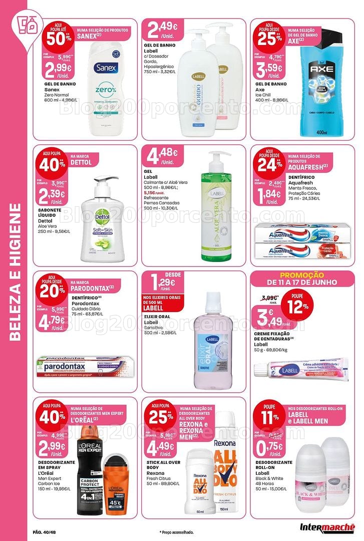 Antevisão Folheto INTERMARCHÉ Super Promoções de 11 a 17 junho