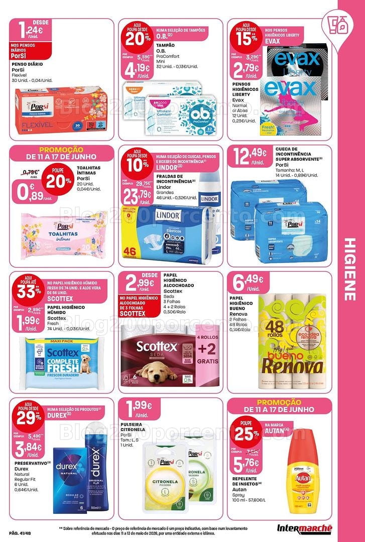 Antevisão Folheto INTERMARCHÉ Super Promoções de 11 a 17 junho