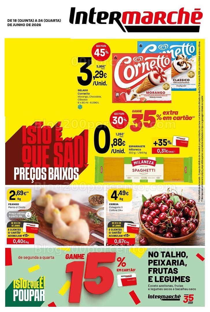 Antevisão Folheto INTERMARCHÉ Super Promoções de 18 a 24 junho