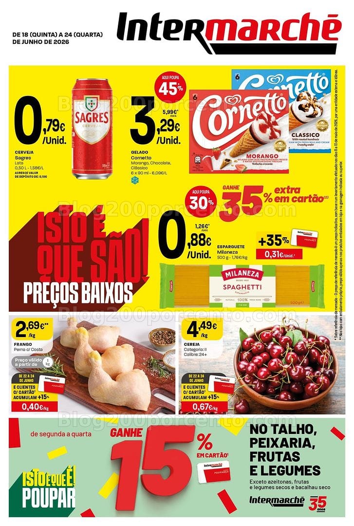 Antevisão Folheto INTERMARCHÉ Super Promoções de 18 a 24 junho