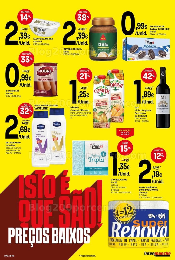Antevisão Folheto INTERMARCHÉ Super Promoções de 18 a 24 junho