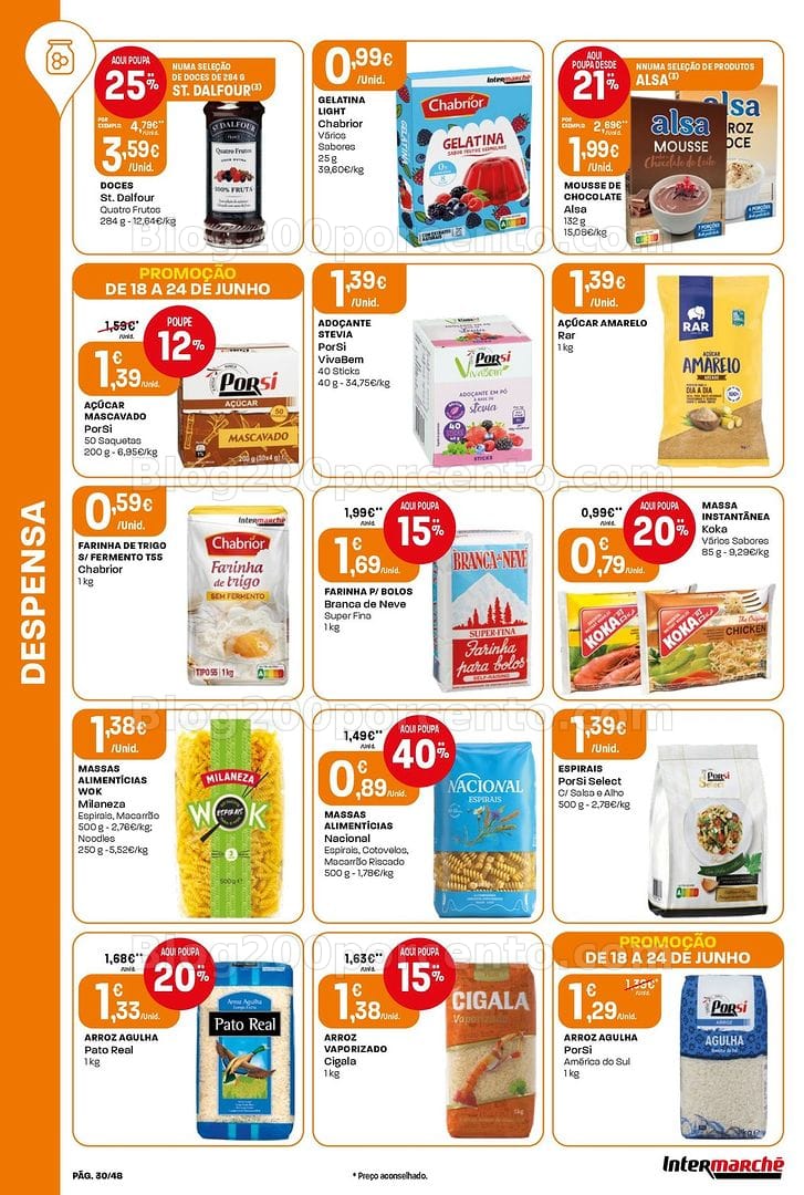 Antevisão Folheto INTERMARCHÉ Super Promoções de 18 a 24 junho