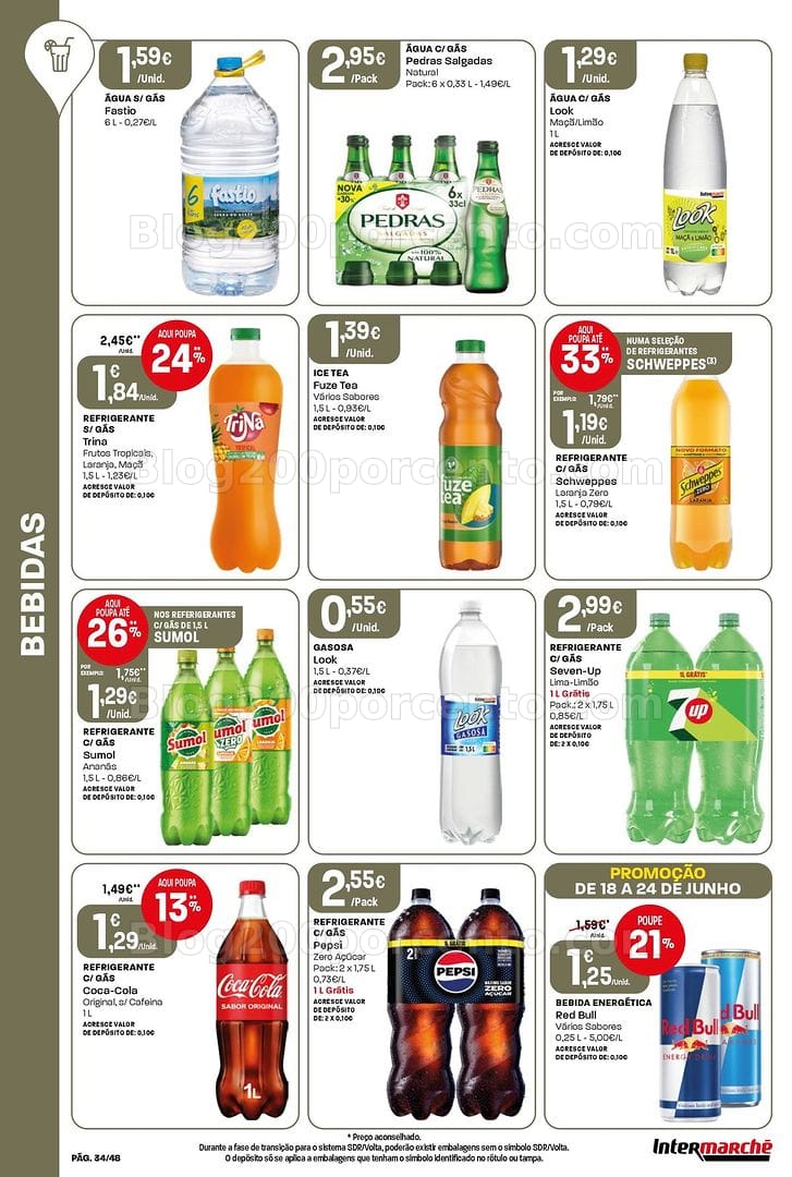 Antevisão Folheto INTERMARCHÉ Super Promoções de 18 a 24 junho